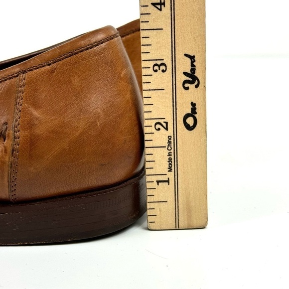 Paragon Mens 7.5 Brown Patchwork Leather Handcrafted Brazil Slip On Loafer Shoes - Picture 9 of 9